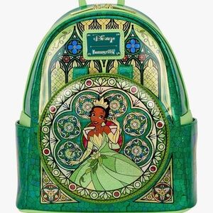 Loungefly Disney Princess Stained Glass Collection: Tiana Mini-Backpack